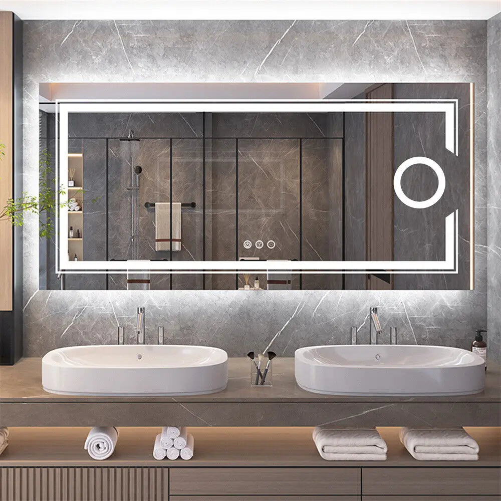 LUVODI LED Illuminated Magnifying Bathroom Mirror With Touch Sensor