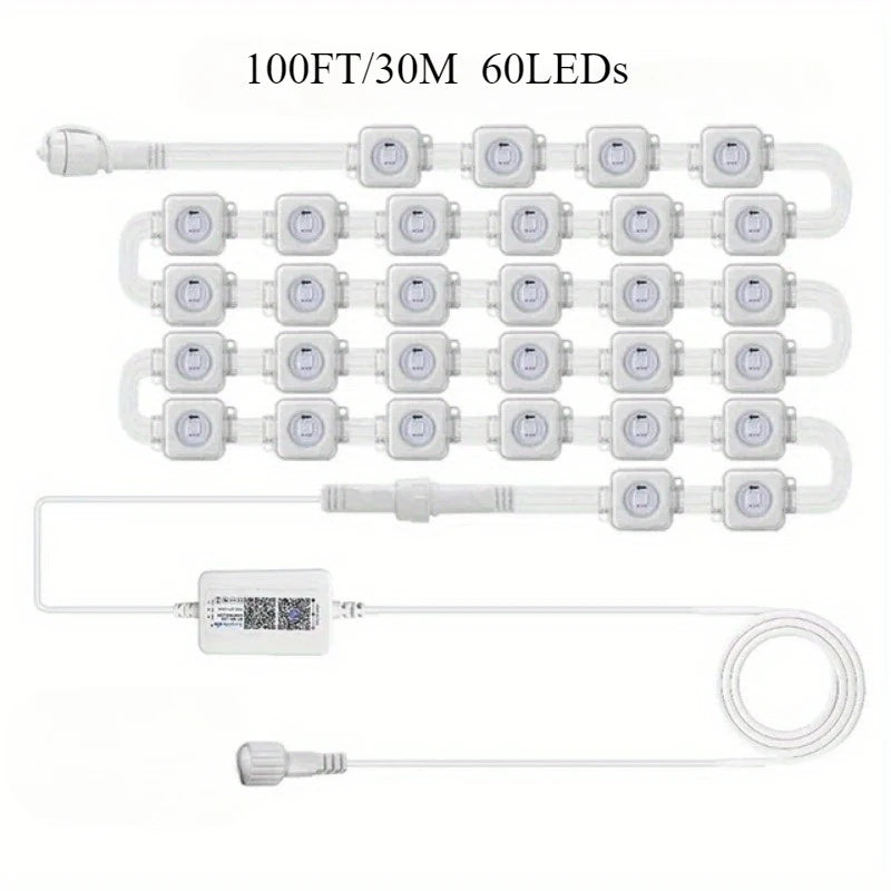 GCTECHING Waterproof Outdoor LED String Lights For Eaves And Events