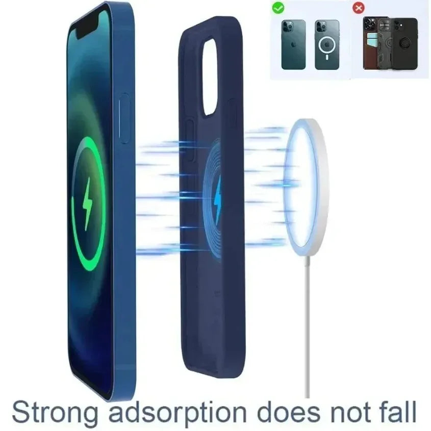 30W Magnetic USB C Wireless Fast Charger For Apple Devices