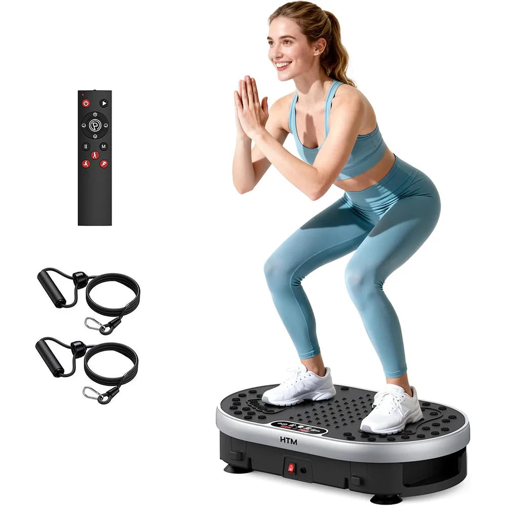 HTM Vibration Plate Machine With 120 Speed Levels and Preset Programs