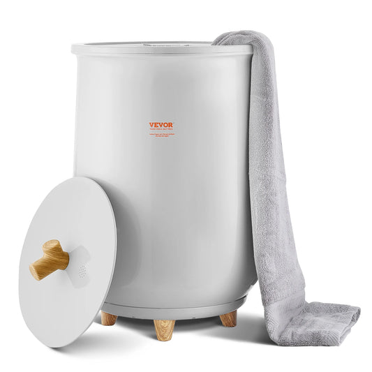 SucceBuy Heated Towel Warmer Bucket With LED Light And Timer